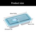 thumbnail image 5 of Modern Steel Meal Container Clear Removable Lid Double Compartment For Office Dining, 5 of 12