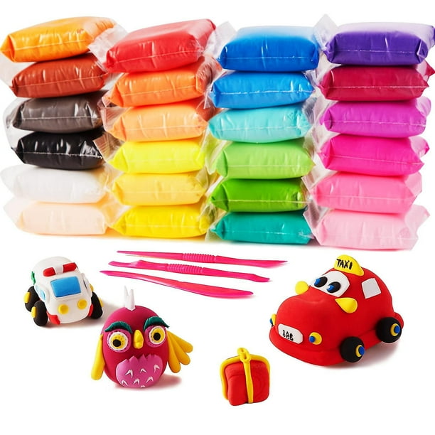 24 Colors Air Dry Clay Ultra Light Modeling Clay Magic Clay