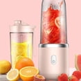 thumbnail image 2 of Bewildely Taza exprimidora de frutas USB rosa 3x para batidos frescos y saludables, exprimidor eléctrico pequeño de mezcla rápida Suministros térmicos, 2 of 6