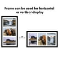 thumbnail image 5 of Americanflat 5x7 Picture Frame with Shatter-Resistant Glass Collage Fits 3 Use as One 8x16 Signature - Black, 5 of 8