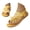 Yellow, variant on Orthopedic lace flower flat sandals for women, non-slip soft sole elastic strap shoes, comfortable summer sandals Light Blue 39