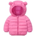 thumbnail image 2 of Ymyiu Baby Boy Clothes Hooded Zip-Up Jacket Little Kid To Big Kid 12-18 Months(Pink, 12-18 Months), 2 of 7