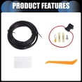 thumbnail image 4 of 1 Juego de Kit de Arnes de Cableado de Remolque de 4 Pines para Ford Transit-150 250 350 2015-2022 Negro, 4 of 7
