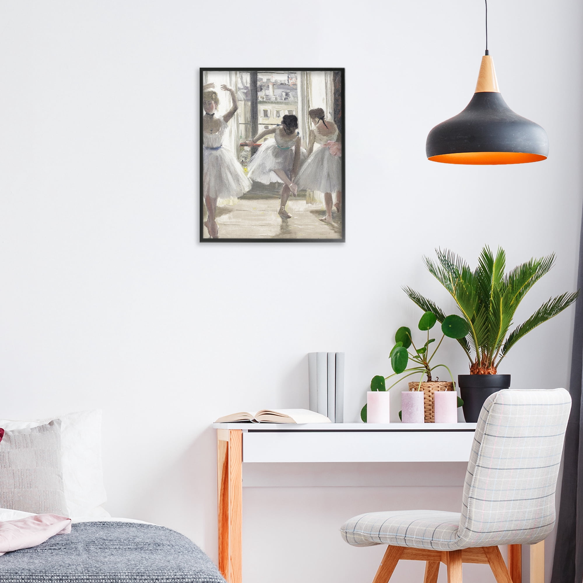 Stupell Industries Ballet Class In Practice Black Framed Giclee Art, design by Leah Straatsma