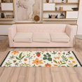 thumbnail image 2 of Yayeee Runner Rug for Bedroom 2'x6' Machine Washable Hallway Non Slip Mat, Leaves Pattern, 2 of 8