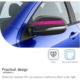 thumbnail image 4 of Yazoeia 2PCS Car Rear View Mirror Stickers, Waterproof Auto Side Rearview Mirrors Decal Stripes, Universal Anti-Collision Striped Automotive Warning Stripes for Most Vehicles (Pink) CJC912-114735, 4 of 6