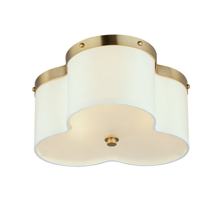 

Maxim 12243Of Clover 3 Light 14 Wide Flush Mount Ceiling Fixture - Brass