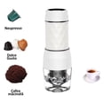 thumbnail image 4 of Injueey Prensa de acero inoxidable 304: pasos fáciles de configurar para interiores y exteriores Superficie antideslizante pequeña Fácil de Juegos de servir café y té Blanco Blanco, 4 of 6