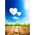 thumbnail image 1 of BSDHOME Polyester Photo Backdrops Children Photo Studio Props Wooden Floor Photography Background Cloud 5x7ft, 1 of 2