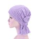 thumbnail image 2 of JShteea Gorros Turbantes Algodón Pañuelo Musulmán Elástico para La Cabeza Gorro Urdimbre para Mujer (púrpura), 2 of 9