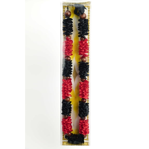 Maxport Corporation Ribbon Lei Black/red