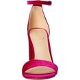 thumbnail image 2 of Sam Edelman Yaro Raspberry Ankle Strap Open Round Toe Block Heeled Wide Sandals (Raspberry, 7), 2 of 6