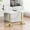 White+Gold, variant on Lecut Swivel Bar Stools Set of 2, Faux Leather Counter Height Bar Chairs, Upholstered Adjustable Barstools with Back & Footrest for Home and Kitchen Island