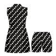 thumbnail image 4 of Yuyamidu Polka Dot Womens Workout Golf Dress Built in Shorts Workout Athletic Dresses with Side Pockets Zipper Collared Summer Clothes Size XS, 4 of 7