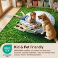 thumbnail image 4 of Design&I 5'x7' Washable Area Rug Golf Ball Sport Design With Bold Realistic Dimple And Tee Accents for Guest Room, Lounge, Apartment, Flatweave & Daily Traffic Ready, 4 of 7