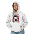 thumbnail image 4 of Betty Boop Cartoon Hearts and Kisses Hoodie Sweatshirt Women Brisco Brands M, 4 of 6