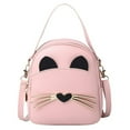 thumbnail image 1 of AMERTEER Femmes PU Cuir Sac Bandoulière Mignon Sac à Dos d'Épaule de Chat (Rouge), 1 of 5