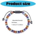 thumbnail image 3 of Adjustable Natural Stone Disc Beaded Lightweight Stylish Handmade Hand Chain Jewelry For Everyday Wear, 3 of 8