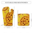thumbnail image 2 of Fun Pizza Oven Mitt And Pot Holder Set Oven Glove for Kitchen Baking Cooking Grilling, 2 of 6