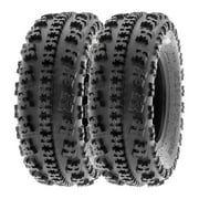 SunF All Terrain ATV UTV Quad Sport Tires 21x7-10 21x7x10 6 PR A027 (Pair of 2)