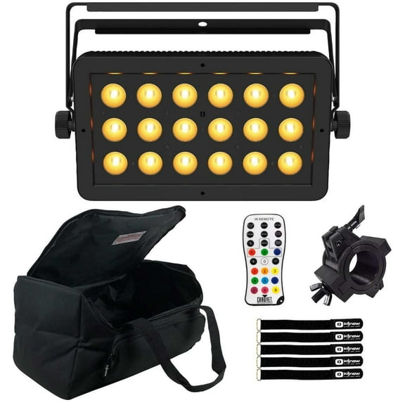 Chauvet DJ SlimBANK H18 ILS Hex-Color RGBAW UV LED Wash Light with Case & Remote Package