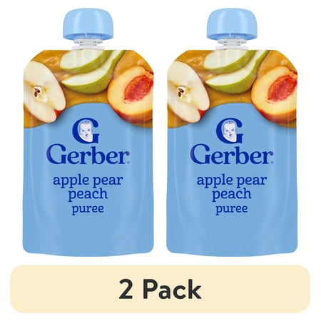 (2 pack) Gerber Fruit & Veggie Favorites, Toddler Food Variety Pack, 3.5 oz Pouches (9 Pack)