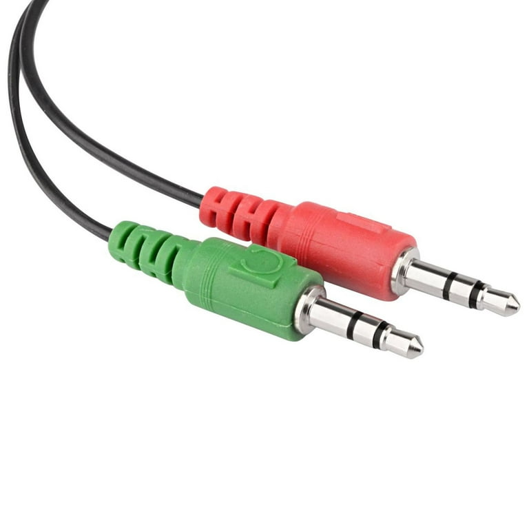 Cable de Audio 3.5 mm 1 Hembra a 2 Machos Micrófono + Speaker