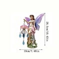thumbnail image 2 of MMJ Wall Lamp Fairy Resin Wall Light Hand Painted Cute Nightlight Whimsical Bedroom Decor USB Plug In, 2 of 6