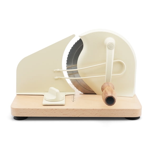 Manual Bread Slicer for Homemade Sourdough Bread with 30Pcs Bread Bags,Adjustable Thickness, Evenly Slicing, Hand Crank Bread Slicer with Scale Line and Suction Cup, Serrated Blade Design