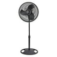thumbnail image 2 of Lasko 16 Inch Oscillating 3 Speed Adjustable Pedestal Stand Fan, Black (4 Pack), 2 of 6