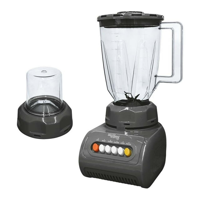 Licuadora 2 en 1 Color Negro Con Vaso Para Moler En Seco 12807