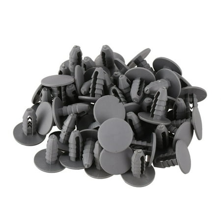 

50PCS 8mm Hole Gray Plastic Door Push in CLip for Car