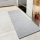thumbnail image 4 of Tapete de Cocina Gris de Poliéster Antideslizante y Resistente Al Aceite, 120 X 45 Cm | Fácil de Limpiar y Suave Al Tacto | Duradero y Decorativo | Ideal para Baños y Entradas | Lavable a Máquina | 0, 4 of 6