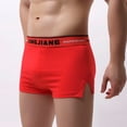 thumbnail image 4 of PEASKJP Men Trunk Big and Tall Men's Sport X-Temp Ultra Lightweight Long Leg Boxer Brief (Red,M), 4 of 5