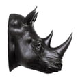 thumbnail image 2 of Hi-Line Gift Ltd 75642-B Rhinoceros Head Wall Mount Art Black Color, 2 of 5