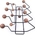 thumbnail image 4 of Práctico perchero, cuélgalo todo Colgador de pared Perchero Bolas de madera de nogal macizo Percheros de pared modernos de madera con bolas de madera maciza pintada Perchero clásico de mediados d, 4 of 4