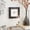 Black Solid Square 12" x 3" x 12", variant on DecMode 12" Black Metal Wall Clock