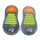 thumbnail image 2 of Cordones de Zapatillas de Running de Silicona Elástica Plana Impermeable Macarena Amarillo, 2 of 8