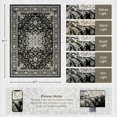 thumbnail image 2 of 6x9 Area Rugs Living Room Rug: Washable Vintage Boho Medallion Rug No Slip Stain Resistant Soft Carpet Indoor Large Carpets for Bedroom Dining Room Farmhouse Nursery Hallway Home Office Black Gold, 2 of 18
