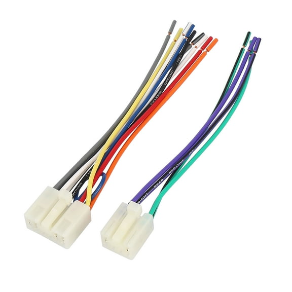 TWH-951 Car Stereo CD Player Wiring Harness Wire Radio Adapter Install Plug Set White for Toyota RAV4 1996-2018