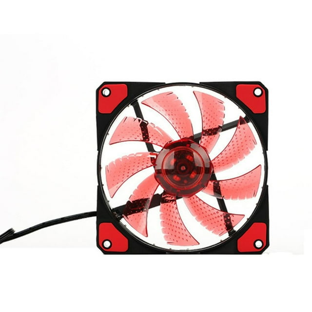 EGNMCR 15 LED Light Quite 120mm 12V 4Pin PC Computer Case Cool Fan Mod OR Cooling Fan