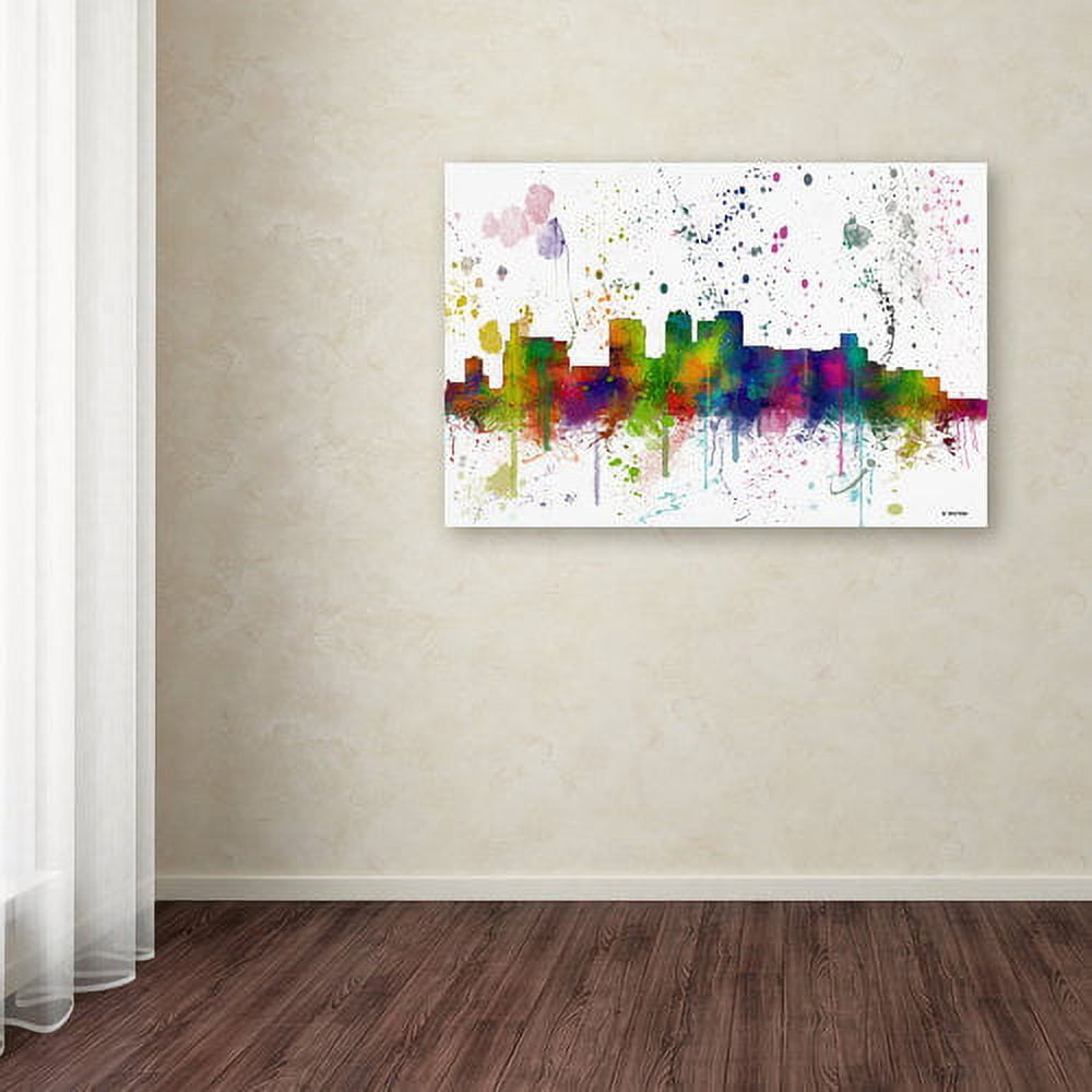Trademark Fine Art "Birmingham Alabama Skyline Mclr-1" Canvas Art by Marlene Watson