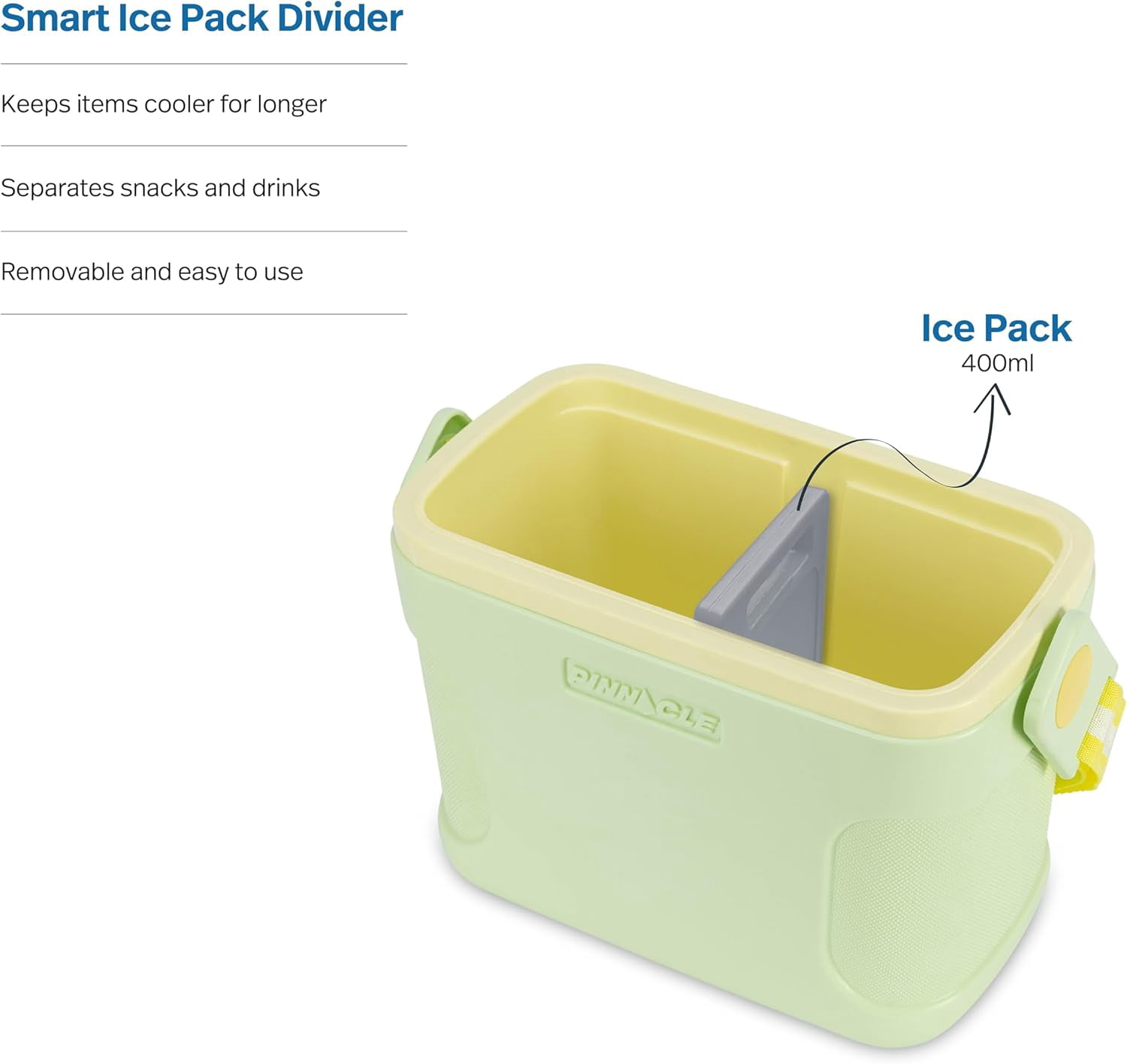 Pinnacle 8.5Qt Mini Cooler – Portable Picnic Cooler with Divider & Strap, Green