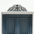 thumbnail image 3 of HELLOYOUNG 20.1 Inch Iris Scroll Metal Wall Art – Art Deco Floral Design Iron Painting Ideal for Garden and Patio Outdoor Decor, 3 of 18