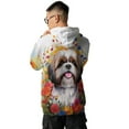 thumbnail image 5 of Welcome Spring Summer Shih Tzu Portrait Flower Blue Sky All Over Print 3D Hoodie Unisex Merch Hoodies Lion Dog Lover Gifts - 12001, 5 of 6
