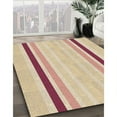 thumbnail image 3 of Ahgly Company Machine Washable Indoor Rectangle Transitional Khaki Gold Area Rugs, 7' x 10', 3 of 7