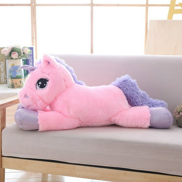 80-110cm White Unicorn Plush Toys Giant Stuffed Animal Horse Soft Unicornio Peluche Doll Gift Photo Props