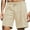 Beige, variant on Wyobmus Men's Shorts Casual Stretch Quick-Dry Ribbed Front Lightweight Wrinkle Free Beach Shorts With Pocket Gray