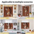 thumbnail image 6 of Brown Red Cute Cat Kitchen Curtains 72 Inch Length, Modern Art Grommet Top Bedroom Living Room Curtains, Light Filtering Cafe Curtain Drapes 2 Panels Set 104''x72'', 6 of 9