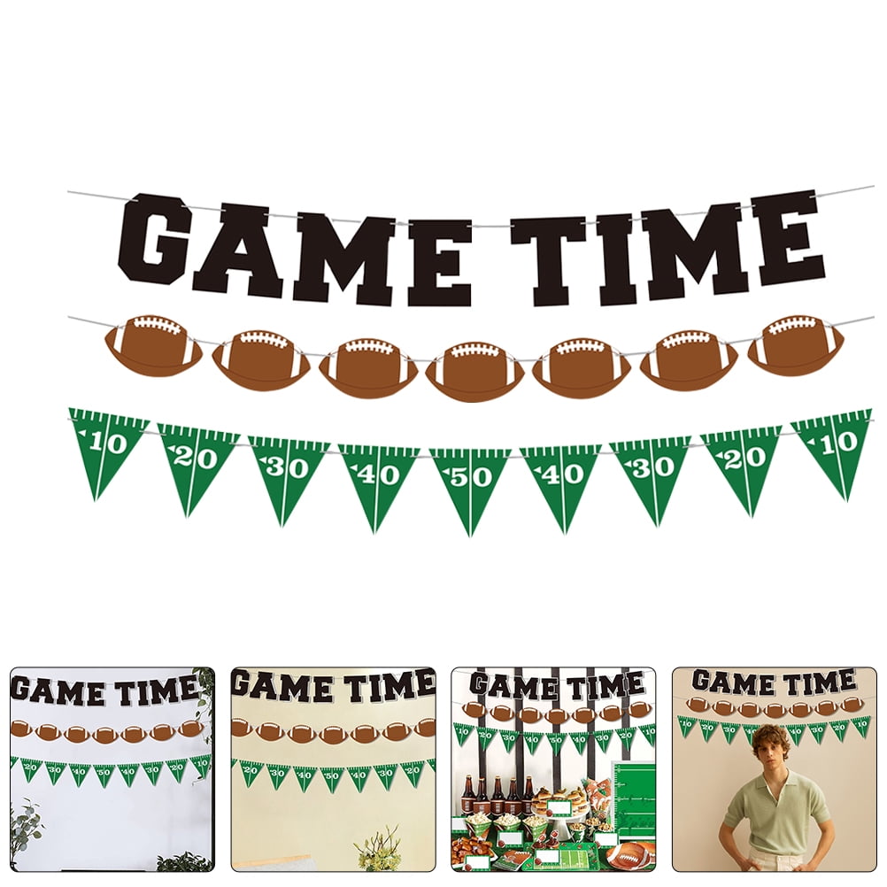 Fußball-Geburtstags-Hintergrund 2,1x1,5 M – Touchdown Banner Für Football-Party